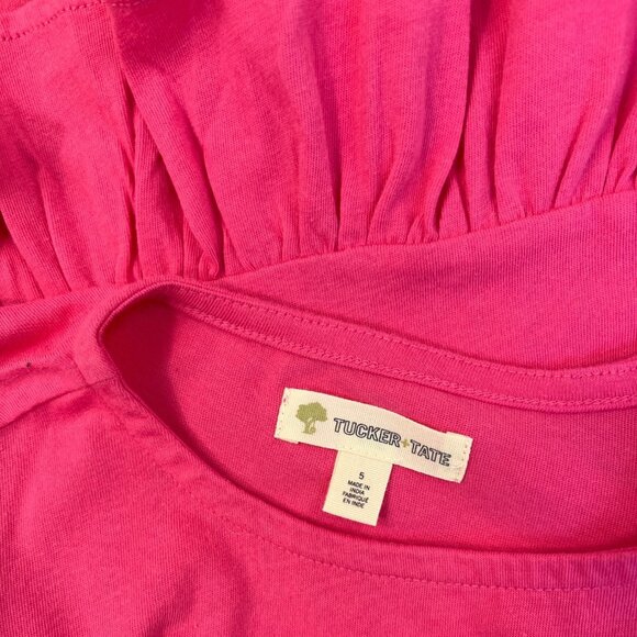Tucker + Tate Girls Fuchsia Ruffle Top & Skort Set Size 5 - Picture 9 of 13